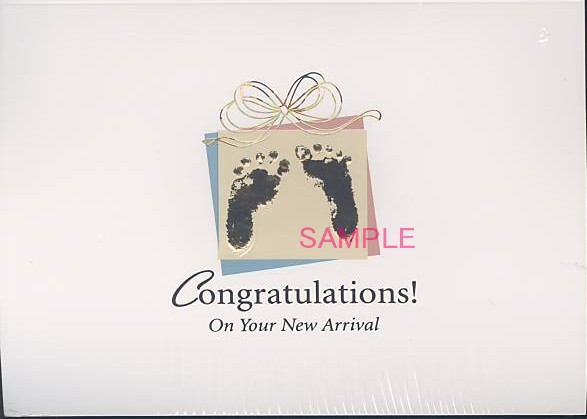 出産祝い（足形）