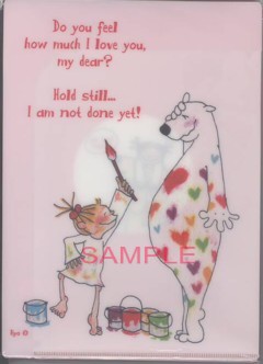 ココ・A5クリアフォルダ「シロクマと」