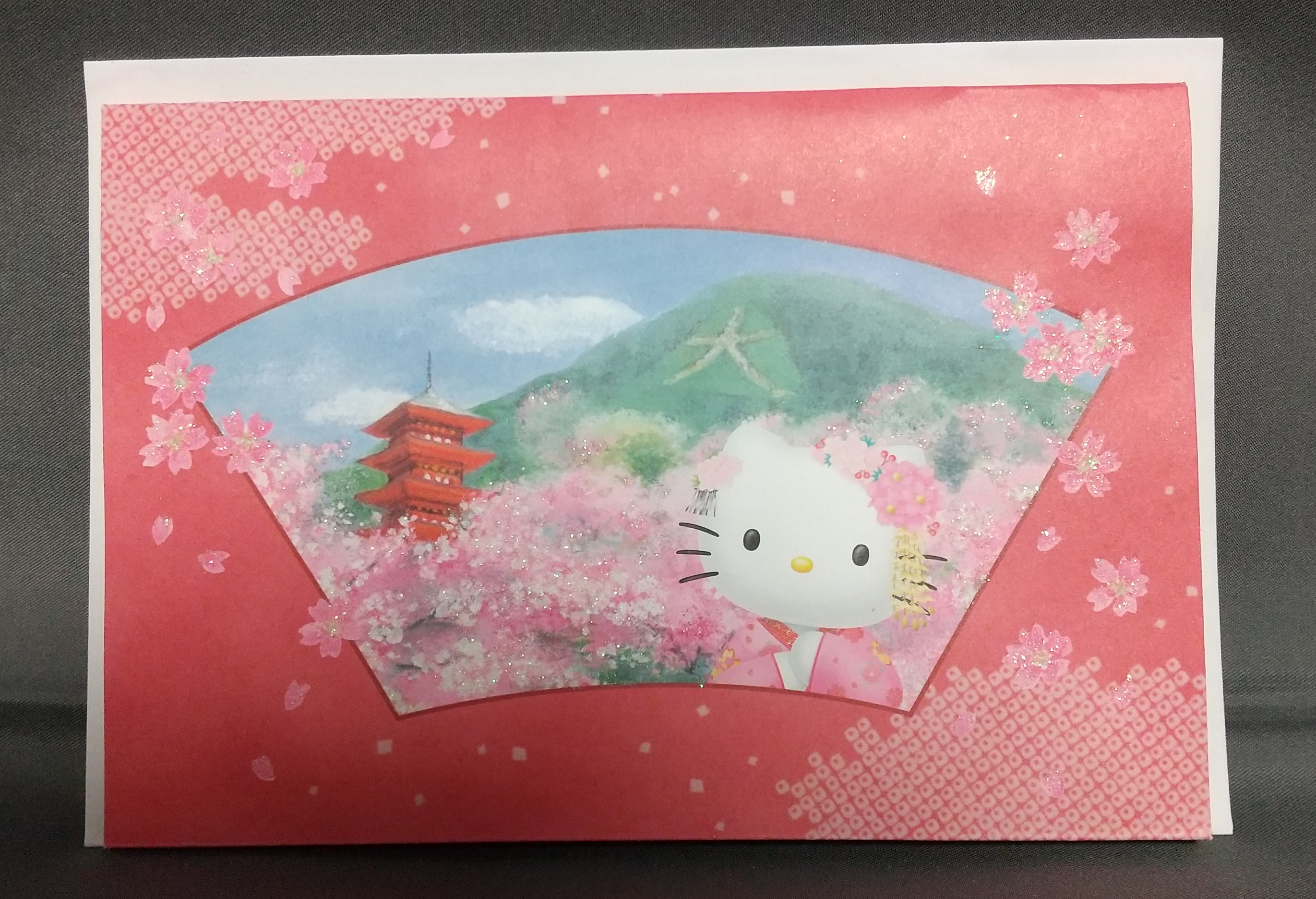 キティ和風X'mas（扇）