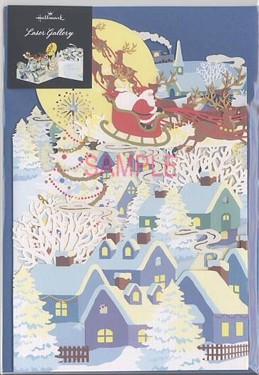 レーザー加工「サンタそり:青」