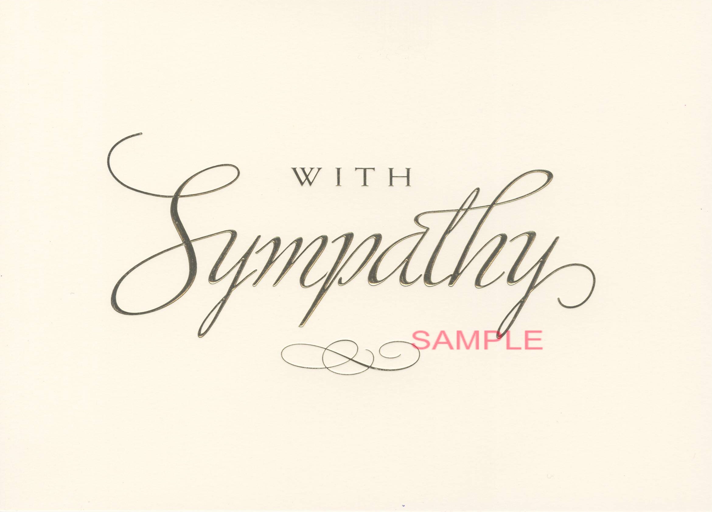 WITH Sympathy　(箔文字)