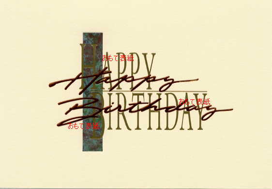 誕生日（文字）