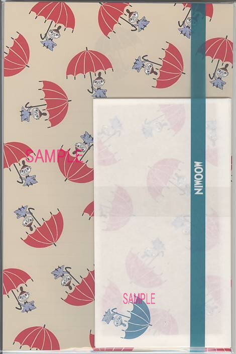 ムーミンパックレター（リトルミイ傘）