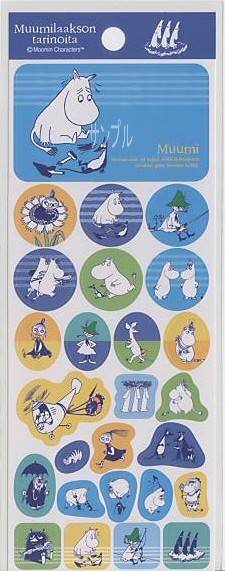 ムーミン・シール「青」