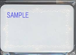 メッセージカード（エンボス；ブルー）