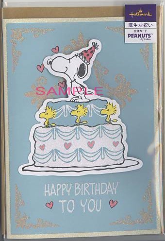 誕生日「S/N:ケーキブルー」（封筒付）