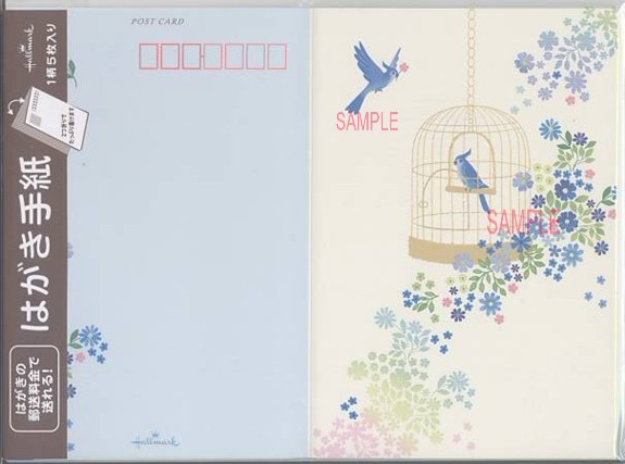 ポストカードレター（青い鳥）