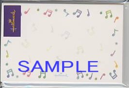 メッセージカード「カラフル音符2」