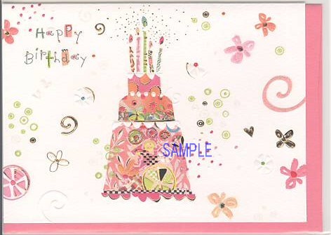 誕生日：TURNOWSKY：（ケーキ・ピンク）