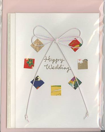 結婚祝いハンドメイドカード（白）