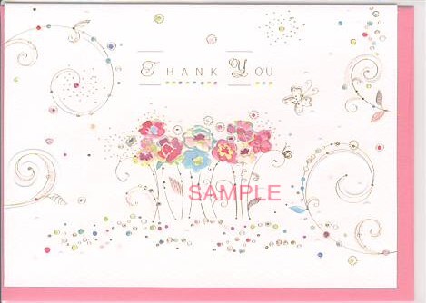 感謝・御礼TURNOWSKY：（花ピンク）