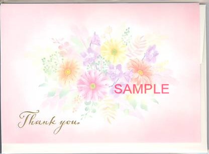 感謝・御礼「花ピンク」