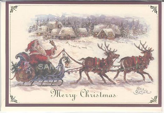 X'mas「そり乗るサンタ」