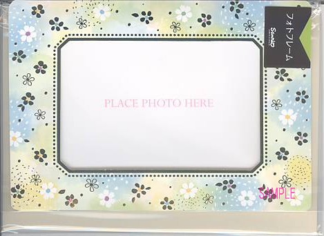 多目的フォトフレームカード（箔花）