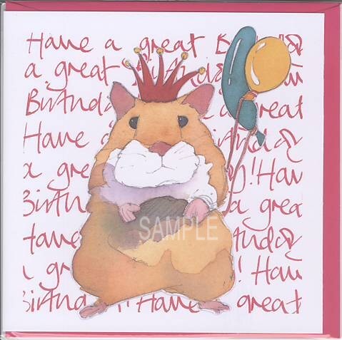 square card-誕生日ハムスター