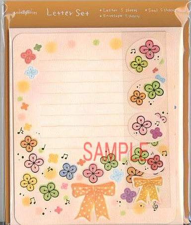 もん・ミニ・レターセット「カラフルクローバー」