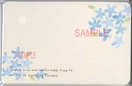 namiメッセージカード「in swinging flowers」