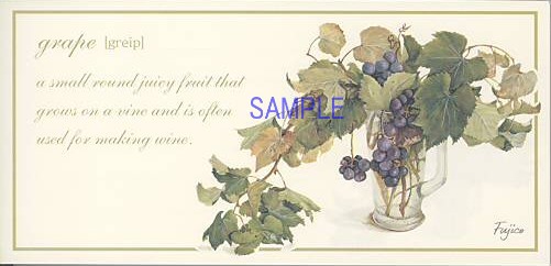 橋本不二子・一筆箋「grape」