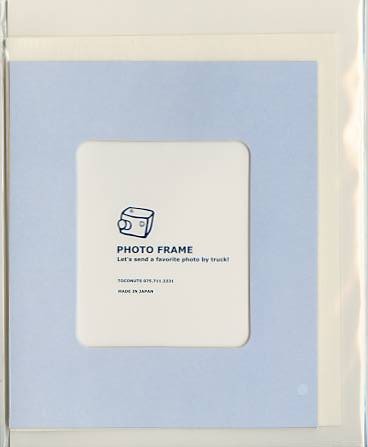 フォトフレームカード（ブルー）