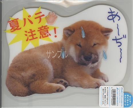 犬・ダイカットPETポストカード「夏バテ注意！」