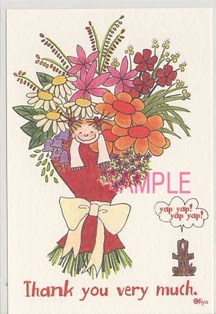 ココ・ポストカード「Thank you very much.」